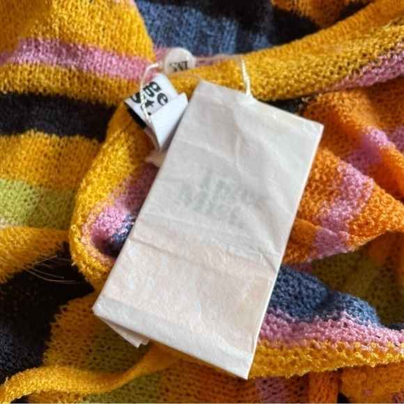 Tigermist- Ardon Maxi Dress Orange Multicolor Knit Sheer NWT Summer Beach XL - Picture 5 of 5